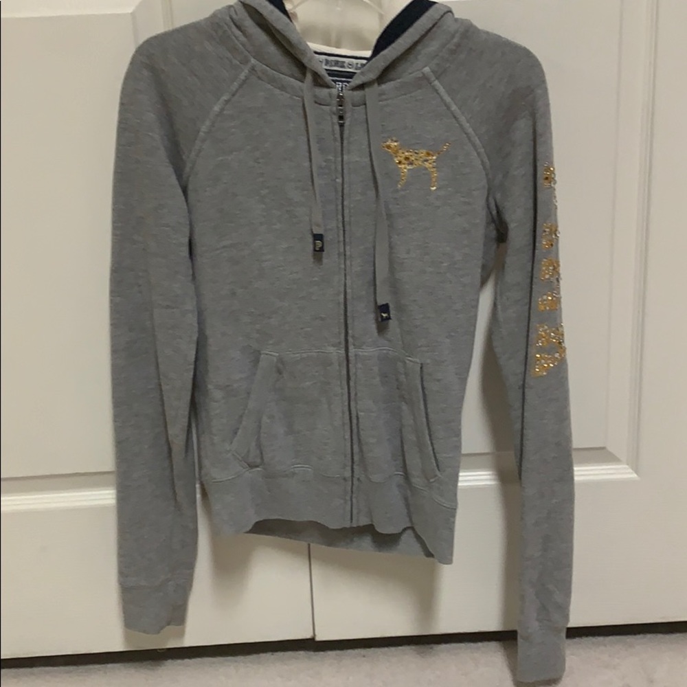 Pink Gray Sweatshirt